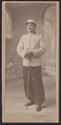 Portrait militaire 1900 - portrait,